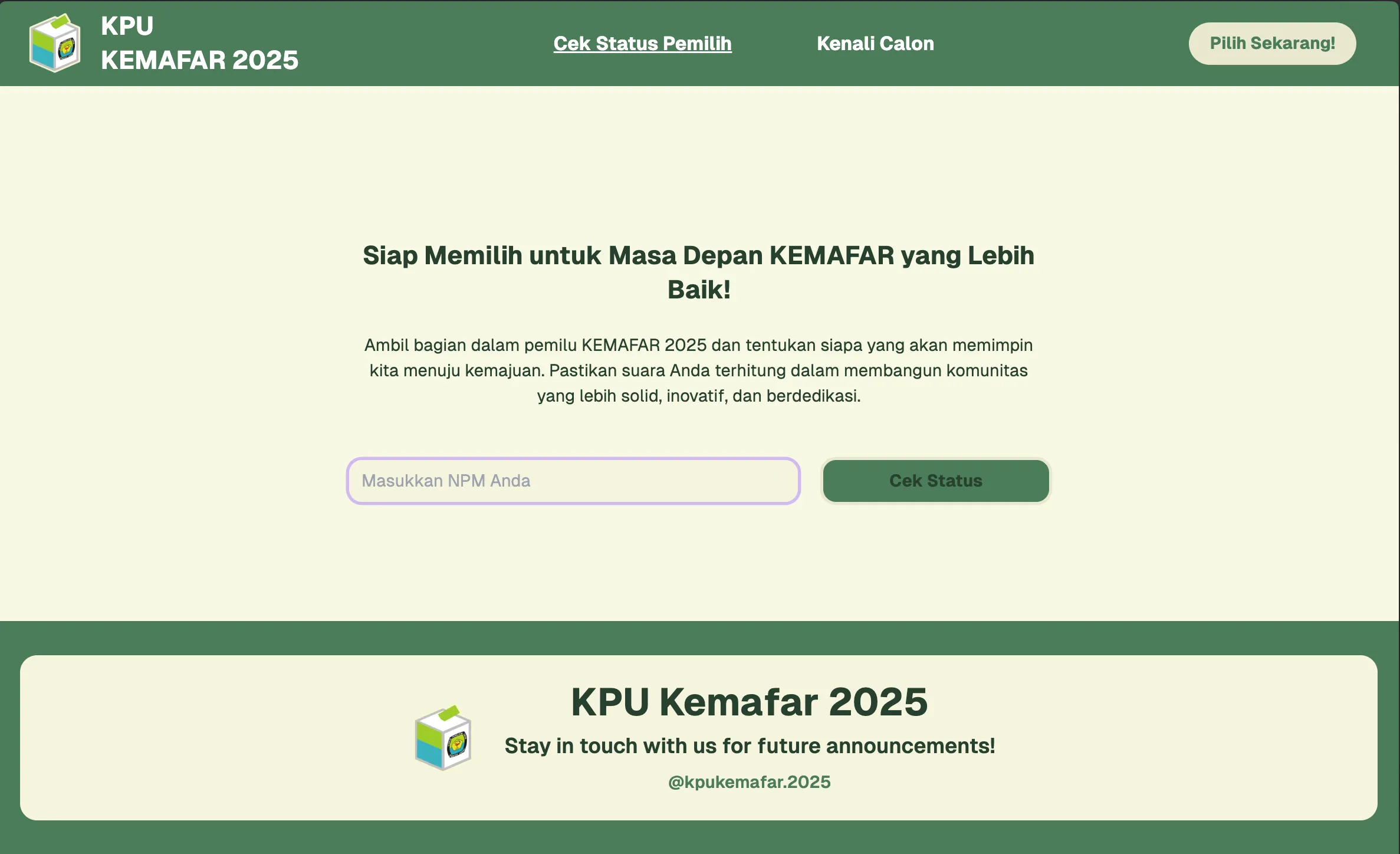 BEM Voting Website